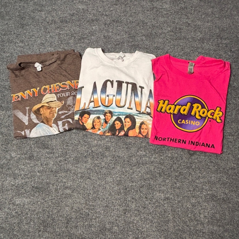 Tultex Kenny Chesney T-Shirt Mens L Brown 2022 Here and Now Tour No Shoes Nation